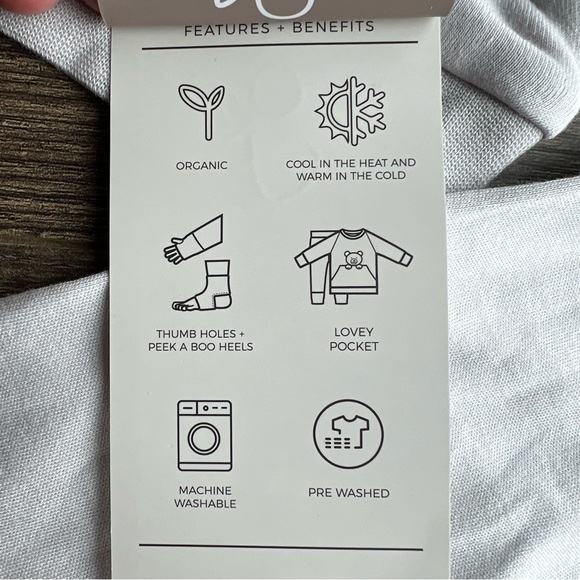 Goumi  Thermal Organic Cotton Jogger Set Color Stone - Picture 16 of 16